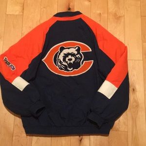 Vintage NFL Chicago Bears chalk line jacket